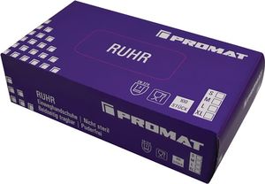 Promat Wegwerphandschoen | Ruhr | maat M blauw | nitril | EN 374 PSA-categorie III | 100 stuks / box - 4000371537 4000371537