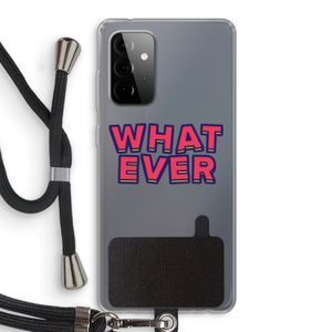 Whatever: Samsung Galaxy A72 5G Transparant Hoesje met koord
