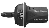 Sunrace draaiversteller rechts 7s 2100 mm derailleur grijs