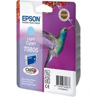 Epson Hummingbird Singlepack Light Cyan T0805 Claria Photographic Ink - thumbnail