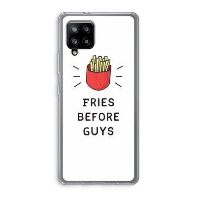 Fries before guys: Samsung Galaxy A42 5G Transparant Hoesje