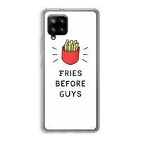 Fries before guys: Samsung Galaxy A42 5G Transparant Hoesje