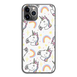 Rainbow Unicorn: iPhone 11 Pro Transparant Hoesje