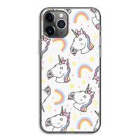 Rainbow Unicorn: iPhone 11 Pro Transparant Hoesje