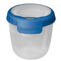 Curver grand chef vershoudbak rond 0.4l transparant/donkerblauw Curver grand chef vershoudbak rond 0.4l transparant/donkerblauw