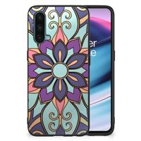 OnePlus Nord CE 5G Bloemen Hoesje Purple Flower