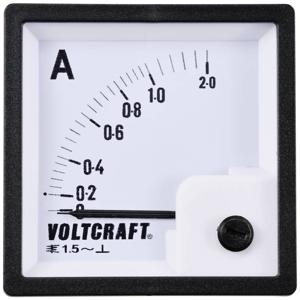 VOLTCRAFT AM-72X72/1A AM-72X72/1A Analoog inbouwmeetinstrument AM-72x72/1A 1 A Weekijzer