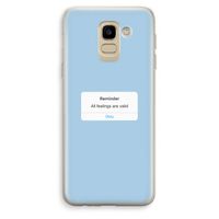 Reminder: Samsung Galaxy J6 (2018) Transparant Hoesje Reminder: Samsung Galaxy J6 (2018) Transparant Hoesje