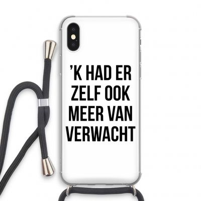 Meer verwacht: iPhone X Transparant Hoesje met koord