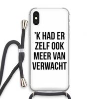 Meer verwacht: iPhone X Transparant Hoesje met koord