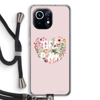 GRL PWR Flower: Xiaomi Mi 11 Transparant Hoesje met koord