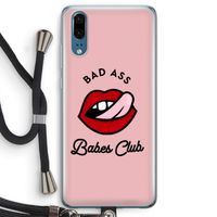 Badass Babes Club: Huawei P20 Transparant Hoesje met koord