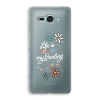 Tough Life: Sony Xperia XZ2 Compact Transparant Hoesje Tough Life: Sony Xperia XZ2 Compact Transparant Hoesje