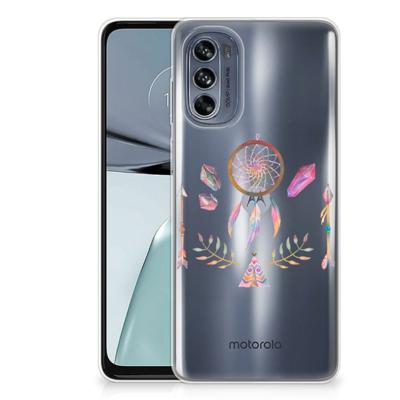 Motorola Moto G62 5G Telefoonhoesje met Naam Boho Dreamcatcher