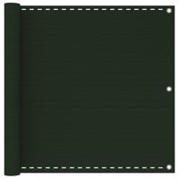VidaXL Balkonscherm 90x400 cm hdpe donkergroen