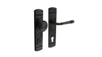 Intersteel voordeurbeslag Helena PC92mm met kerntrekbeveiliging - oud grijs
