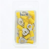 Geïsoleerde Ringkabelschoen M4 geel 6mm² Blister verpakt 25 stuks 171100