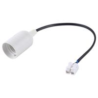 E27 lamp socket Basishouder met elektrische draadkabel kabel lengte: 28cm (wit)