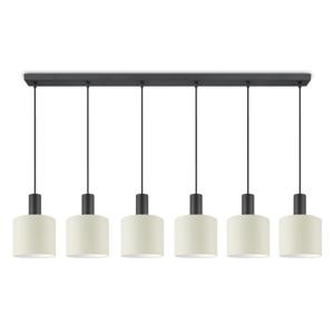 Moderne hanglamp Bling - Beige - verlichtingspendel Xxl Beam 6L inclusief lampenkap 20/20/17cm - pendel lengte 150.5 cm - geschikt voor E27 LED lamp - Pendellamp geschikt voor woonkamer, slaapkamer, keuken