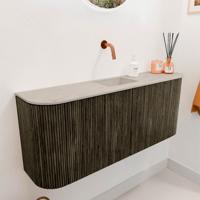 Toiletmeubel Mondiaz Joya Dlux | 103.2 cm | Meubelkleur Shadow | Faye wastafel Opalo Wasbak Midden | Zonder kraangat(en) Toiletmeubel Mondiaz Joya Dlux | 103.2 cm | Meubelkleur Shadow | Faye wastafel Opalo Wasbak Midden | Zonder kraangat(en)