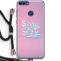 Sorry not sorry: Huawei P Smart (2018) Transparant Hoesje met koord