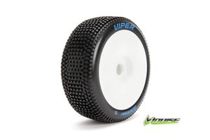 Louise B-VIPER-JA Soft banden op witte disc velgen voor 1/8 buggy