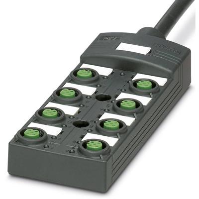 Phoenix Contact SACB-8/16-10,0PUR SCO P 1452550 Passieve sensor/actorbox M12-verdeler met kunststof schroefdraad 1 stuk(s)