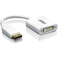 ATEN VC965-AT DisplayPort / DVI Adapter [1x DisplayPort stekker - 1x DVI-bus 24+5-polig] Wit 10.00 cm