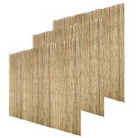 Sunnydays Rietscherm/rietmat - 3x - L300 x H100 cm - bruin - tuinscherm/schutting