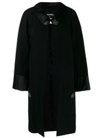 CHANEL Pre-Owned buttoned collared midi coat - Noir