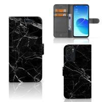 OPPO Reno6 5G | Bookcase | Marmer Zwart - Origineel Cadeau Vader