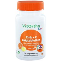 VitOrtho Zink + C kind zuigtabl (30 zuigtabl) - thumbnail