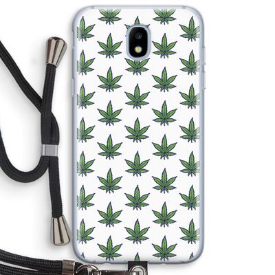 Weed: Samsung Galaxy J5 (2017) Transparant Hoesje met koord