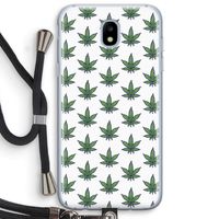 Weed: Samsung Galaxy J5 (2017) Transparant Hoesje met koord