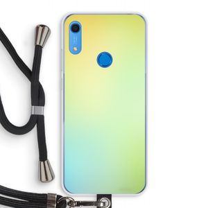 Minty mist pastel: Huawei Y6s Transparant Hoesje met koord