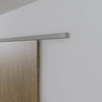 Xperta set 3m rail - alu - wand z. vloerpl. - Enkele deur - inbouw manual fix