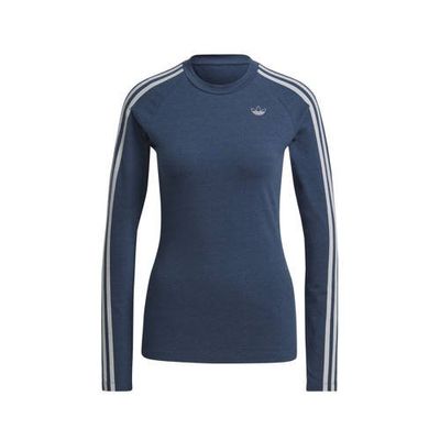 adidas Originals longsleeve donkerblauw/wit adidas Originals longsleeve donkerblauw/wit