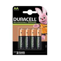Oplaadbare Batterijen AA DURACELL 4 LR06 1300mAh 1300 mAh Oplaadbare Batterijen AA DURACELL 4 LR06 1300mAh 1300 mAh
