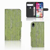Apple iPhone Xr | Book Style Case | Green Wood