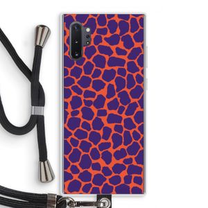 Purple Giraffe: Samsung Galaxy Note 10 Plus Transparant Hoesje met koord