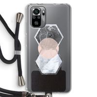 Creatieve toets: Xiaomi Redmi Note 10S Transparant Hoesje met koord