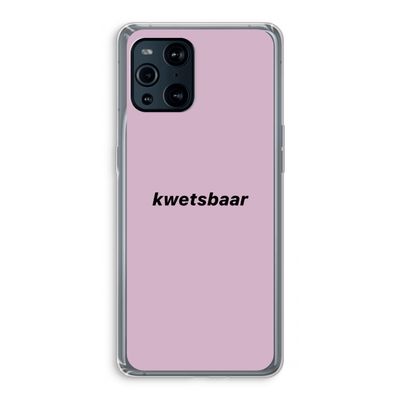 kwetsbaar: Oppo Find X3 Pro Transparant Hoesje