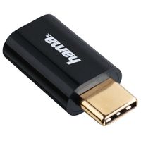 Hama USB-C-adapter USB 2.0 USB-C-stekker - Micro-USB-koppeling 480 Mbit/s Hama USB-C-adapter USB 2.0 USB-C-stekker - Micro-USB-koppeling 480 Mbit/s