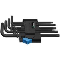 Wera 967 L/9 TORX® HF Binnen-Torx Haakse schroevendraaierset T 8, T 9, T 10, T 15, T 20, T 25, T 27, T 30, T 40 9-delig