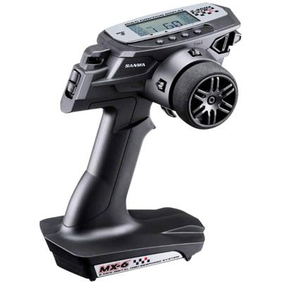 SANWA MX-6 Dry RC pistoolzender 2,4 GHz Aantal kanalen: 3 Incl. ontvanger