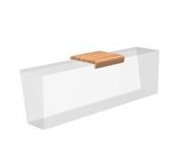 Houten zitting afgerond 50x50cm. Houten zitting afgerond 50x50cm.