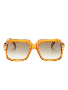 Cazal lunettes de soleil 607/3 à monture carrée - Orange