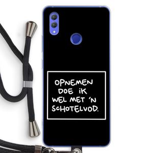 Schotelvod: Honor Note 10 Transparant Hoesje met koord