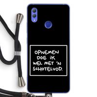 Schotelvod: Honor Note 10 Transparant Hoesje met koord