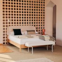 Kave Home Bed 'Octavia' Essenhout, 180 x 200cm